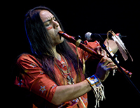 Robert Mirabal playing Woodsoudns Native American Flute