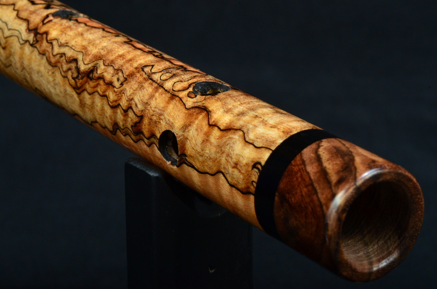 Spalted Maple Key of High C#-5 Minor, Serial number F76D